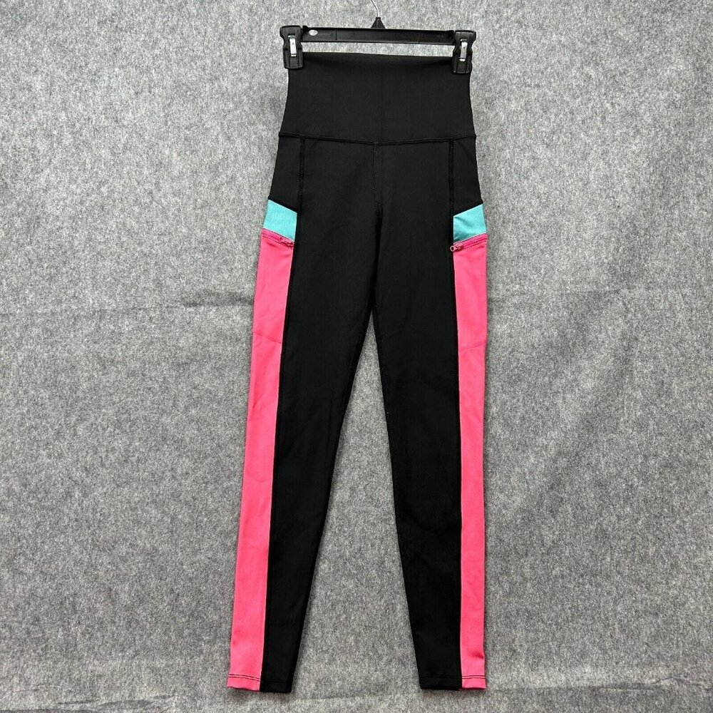 Beach Riot Tammy High Waist Zip Leggings Women's Size XS Tidal Colorblock